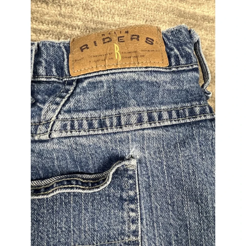 Riders by Lee Jeans Womens 26W M Blue Relaxed Fit High‎ Rise Straight Leg Denim